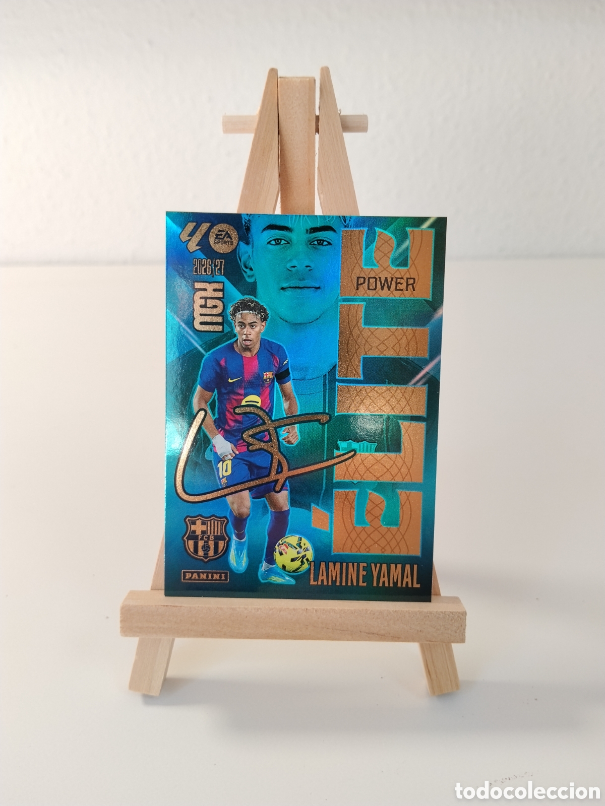 Cromos de f&uacute;tbol: Lamine Yamal Power &Eacute;lite 26/27 Megacrack