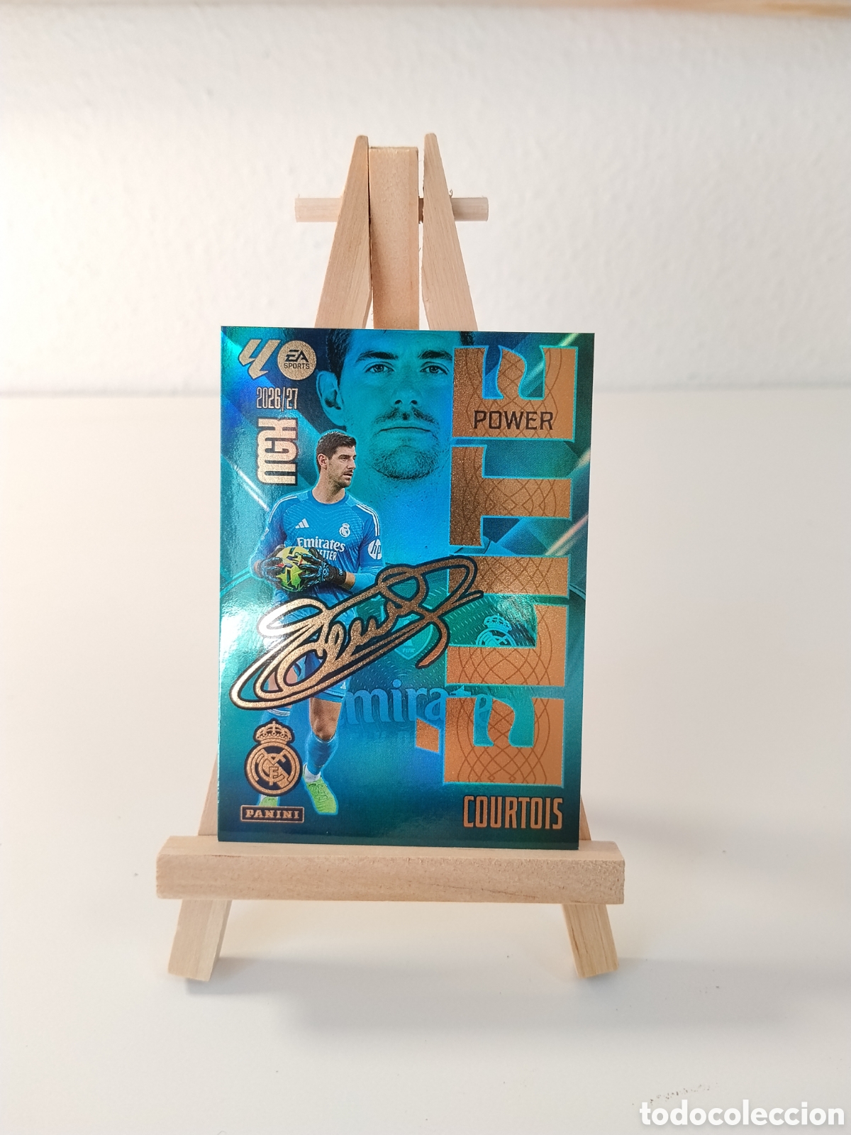 Cromos de f&uacute;tbol: Courtois &Eacute;lite Power 26/27 Megacrack