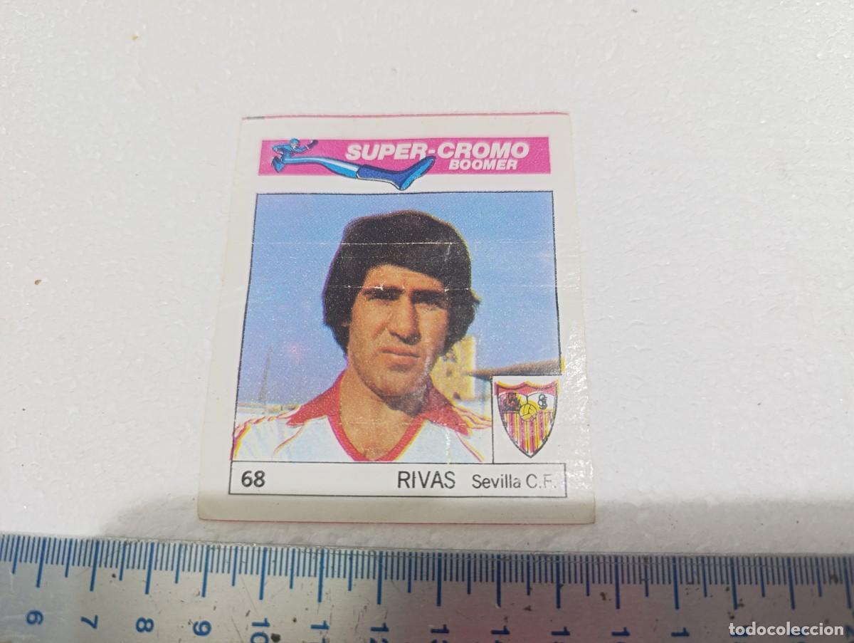 Cromos de f&uacute;tbol: CROMO - RIVAS - CHICLES BOOMER FUTBOL A&Ntilde;OS 80