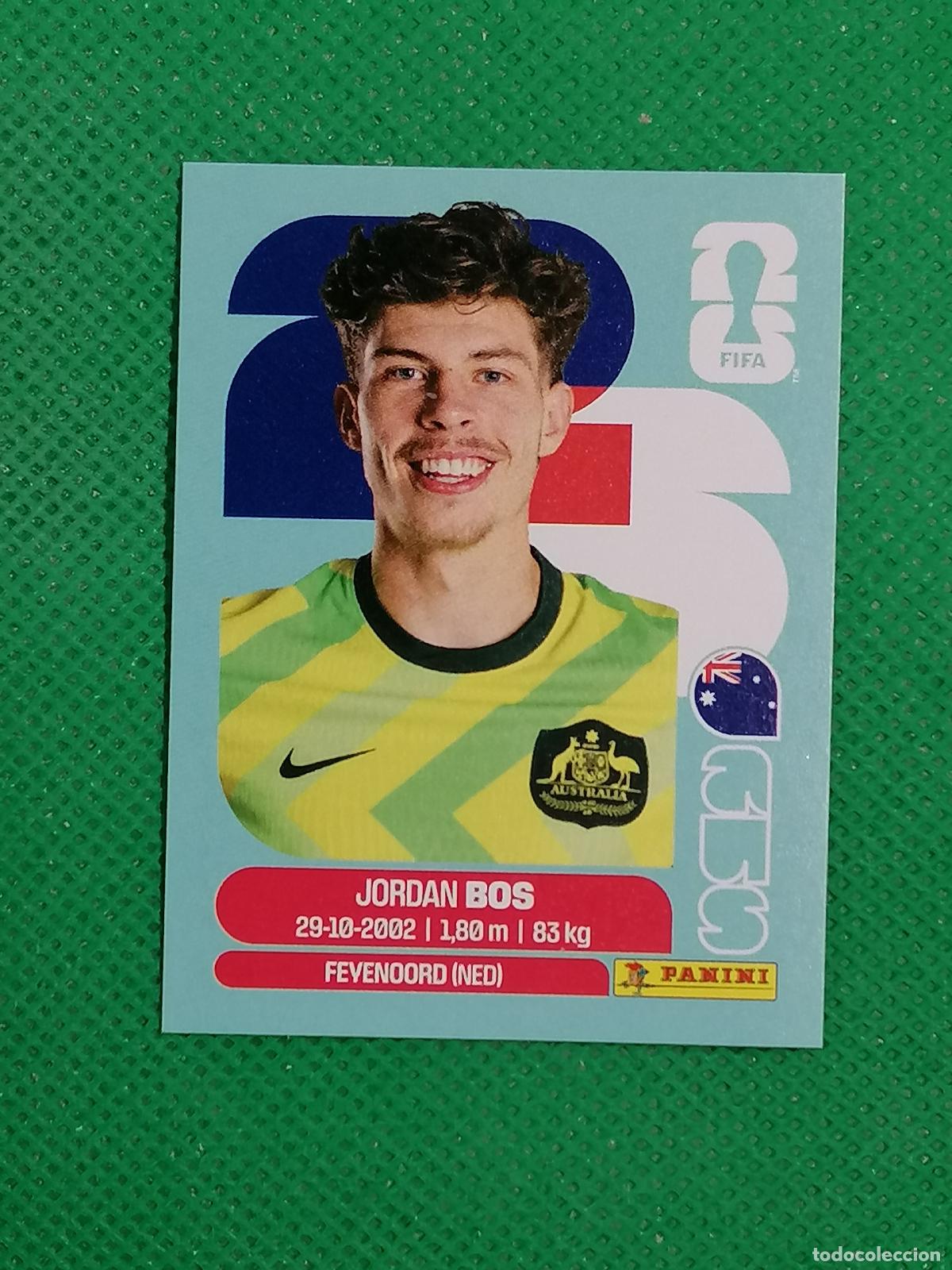 Cromos de f&uacute;tbol: AUS 6 AUS6 JORDAN BOS AUSTRALIA ⚽ PANINI FIFA MUNDIAL WORLD CUP 26 2026 STICKER ⚽