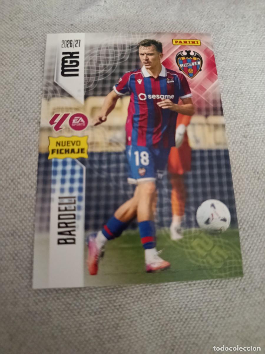 Cromos de f&uacute;tbol: Megacracks 26/27. 470- Bardeli. Levante. Nuevo fichaje.