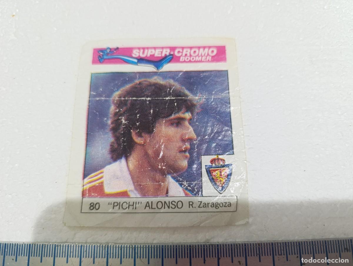 Cromos de f&uacute;tbol: CROMO - PICHI ALONSO - CHICLES BOOMER FUTBOL A&Ntilde;OS 80
