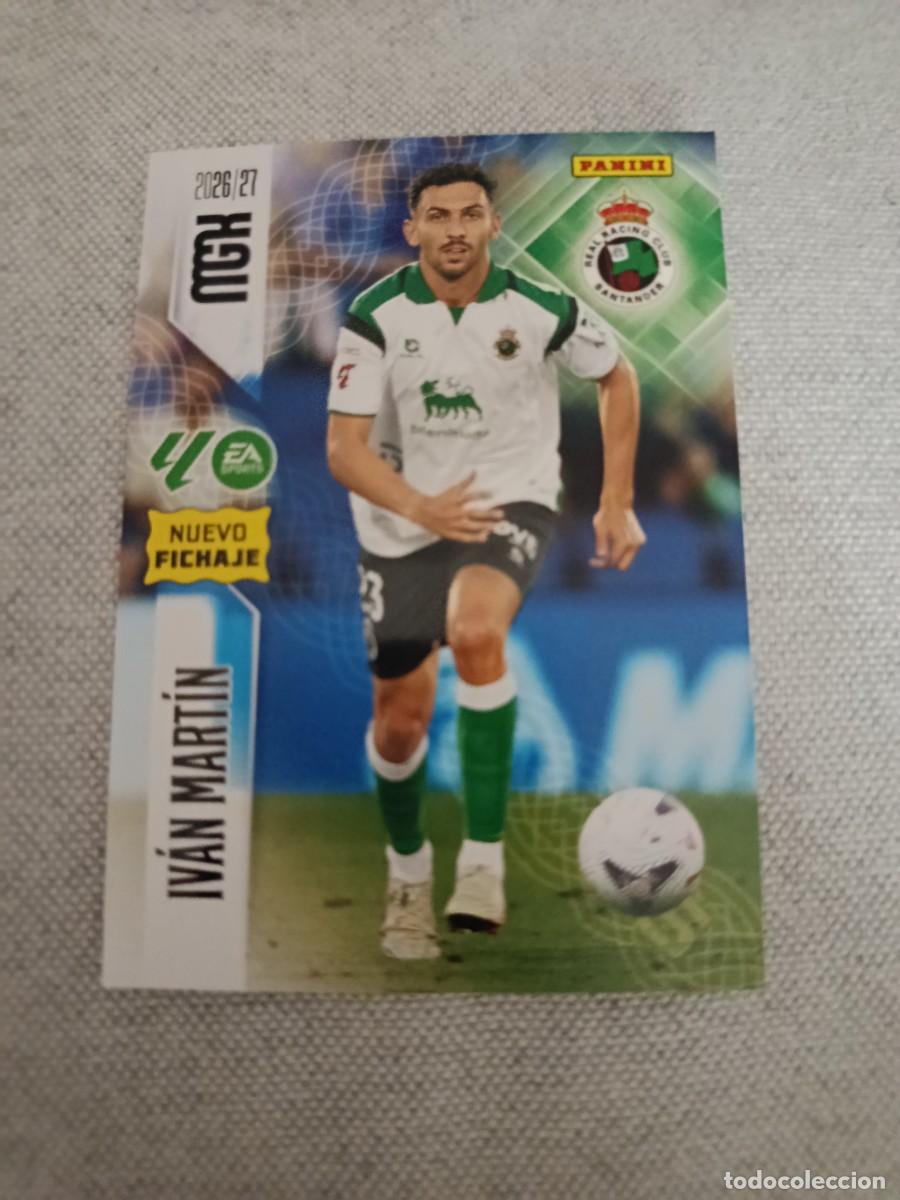 Cromos de f&uacute;tbol: Megacracks 26/27. 481- Iv&aacute;n Mart&iacute;n. Racing. Nuevo fichaje.