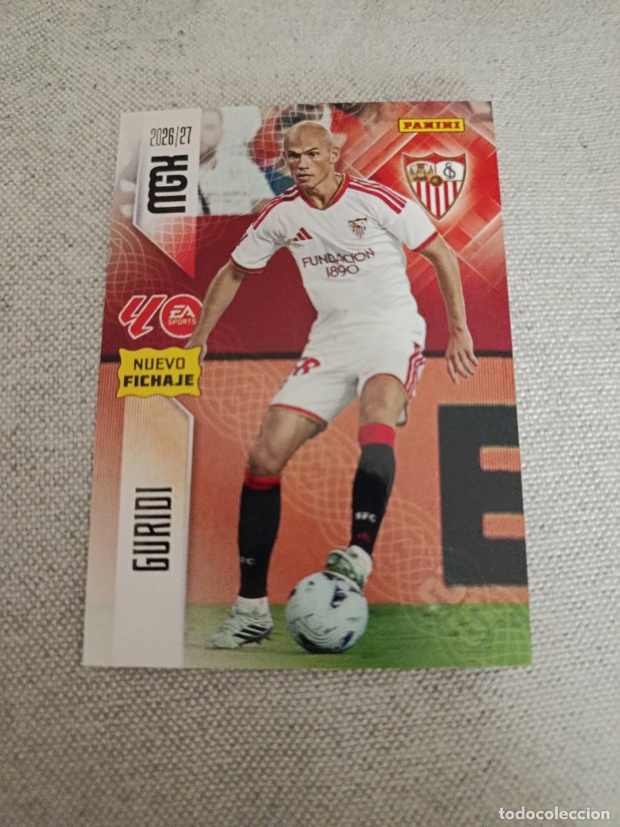 Cromos de f&uacute;tbol: Megacracks 26/27. 461- Guridi. Sevilla. Nuevo fichaje.