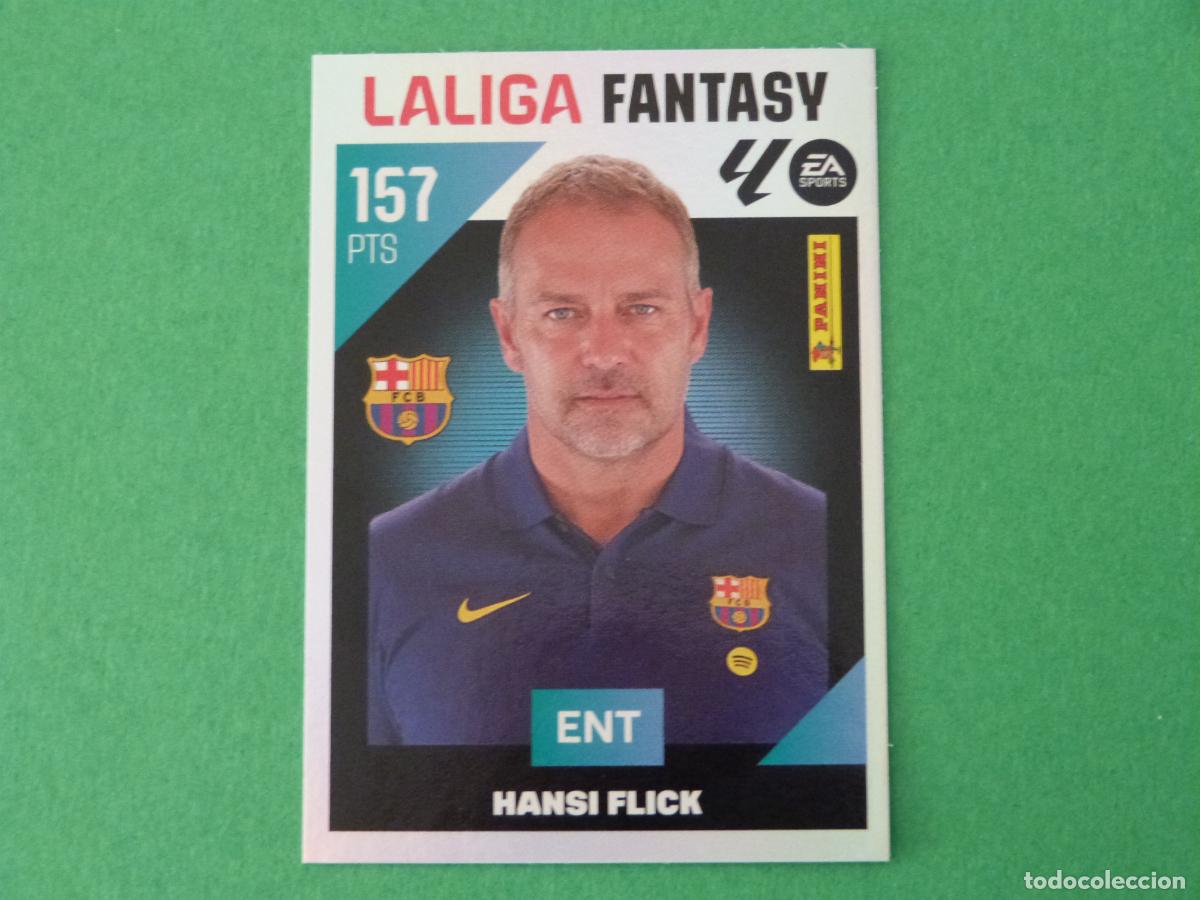 Cromos de f&uacute;tbol: CROMO FUTBOL HANSI FLICK F.C. BARCELONA SIN PEGAR N&ordm; 1 FANTASY LIGA ESTE 2026-2027/26-27