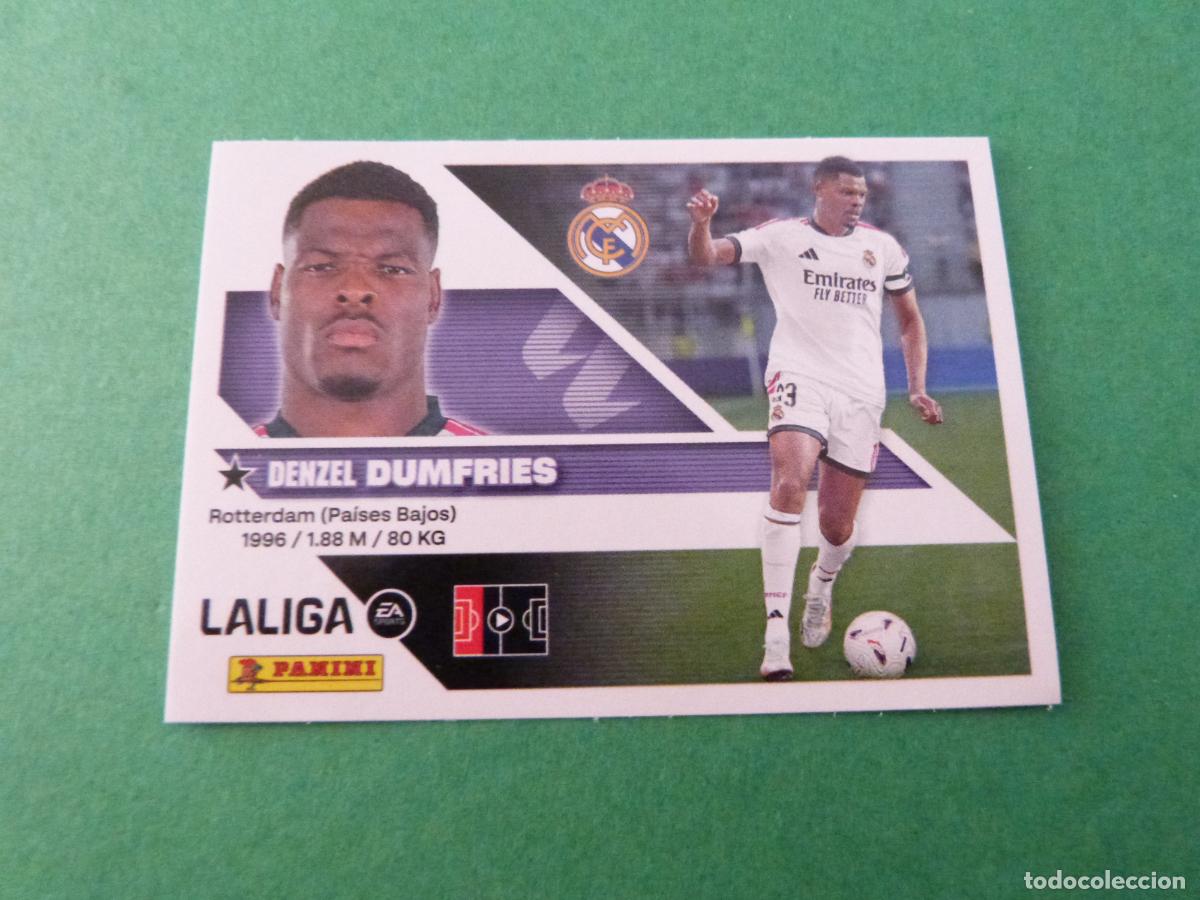 Cromos de f&uacute;tbol: CROMO FUTBOL DUMFRIES REAL MADRID C.F. SIN PEGAR FICHAJE N&ordm; 3 LIGA ESTE 2026-2027/26-27 PANINI