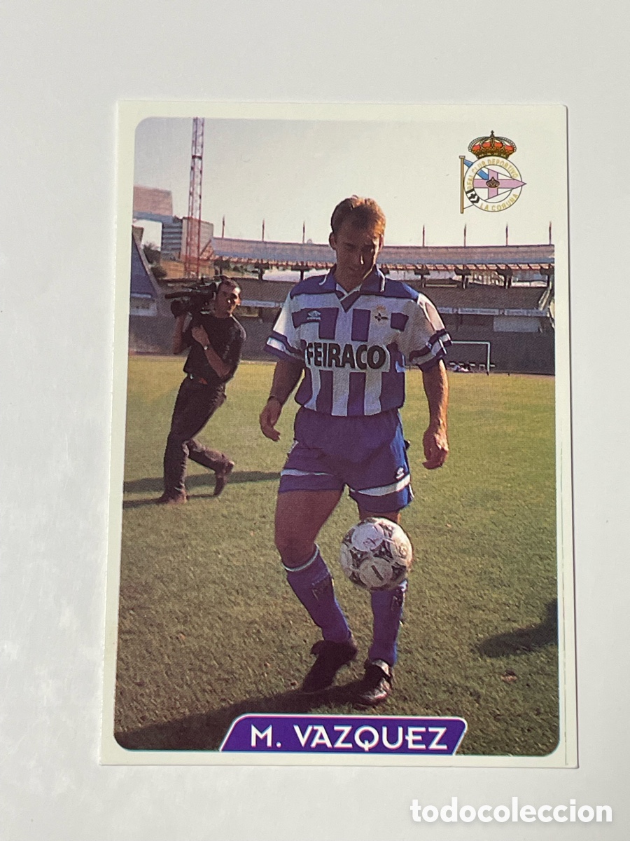 Cromos de f&uacute;tbol: Rafa Martin V&aacute;zquez Deportivo de La Coru&ntilde;a Mundicromo 95/96 #34