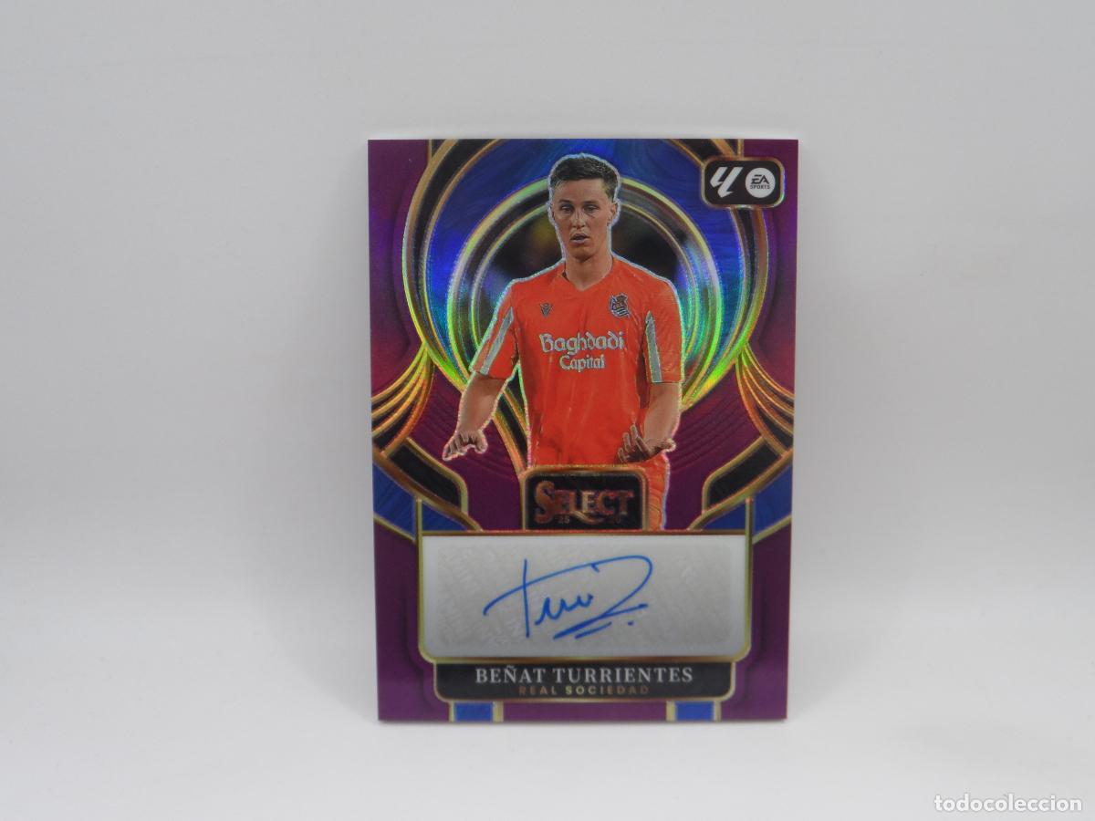 Cromos de f&uacute;tbol: AUTO BE&Ntilde;AT TURRIENTES NUMERADA /49 REAL SOCIEDAD PANINI SELECT 2025 2026 25 26 PRIZM AUTOGRAFO