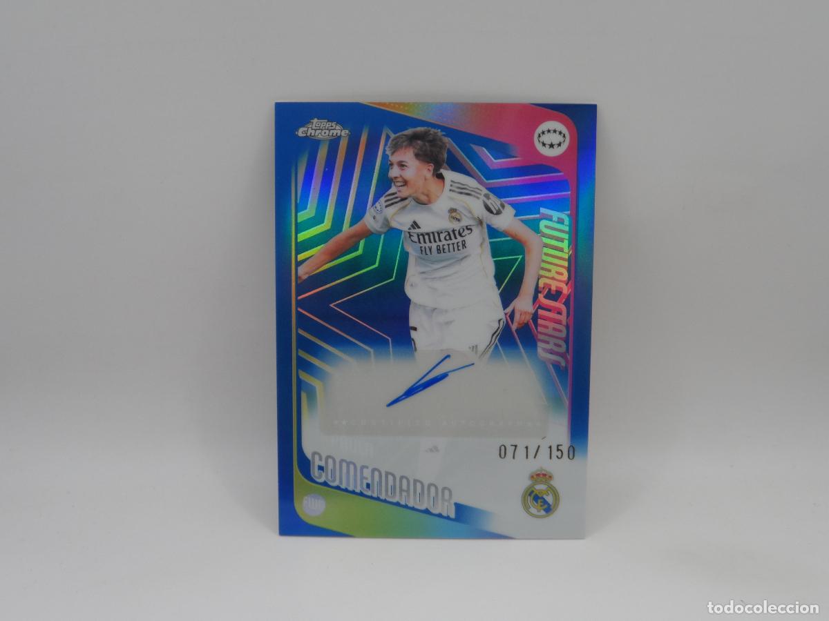 Cromos de f&uacute;tbol: AUTO COMENDADOR NUMERADA /150 REAL MADRID FEMENINO TOPPS CHROME 2026 AUTOGRAFO