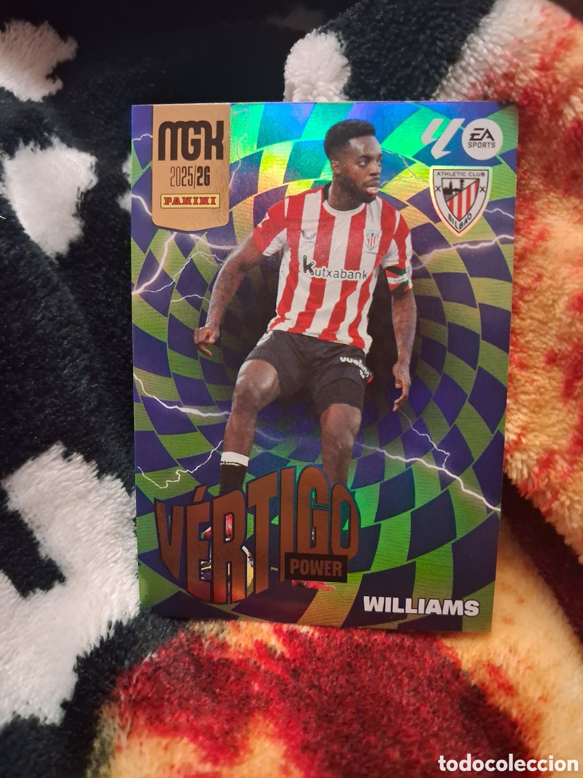Cromos de f&uacute;tbol: I&ntilde;aki Williams serie v&eacute;rtigo power n&uacute;mero P386 Del Athletic de Bilbao megacracks 25-26 2025-2026