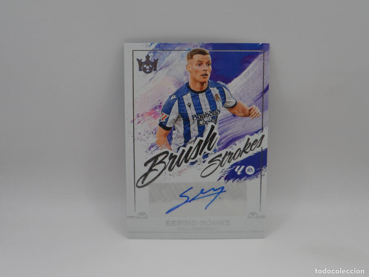 Cromos de f&uacute;tbol: AUTO SERGIO GOMEZ REAL SOCIEDAD PANINI PITCH KINGS 2025 2026 25 26 AUTOGRAFO
