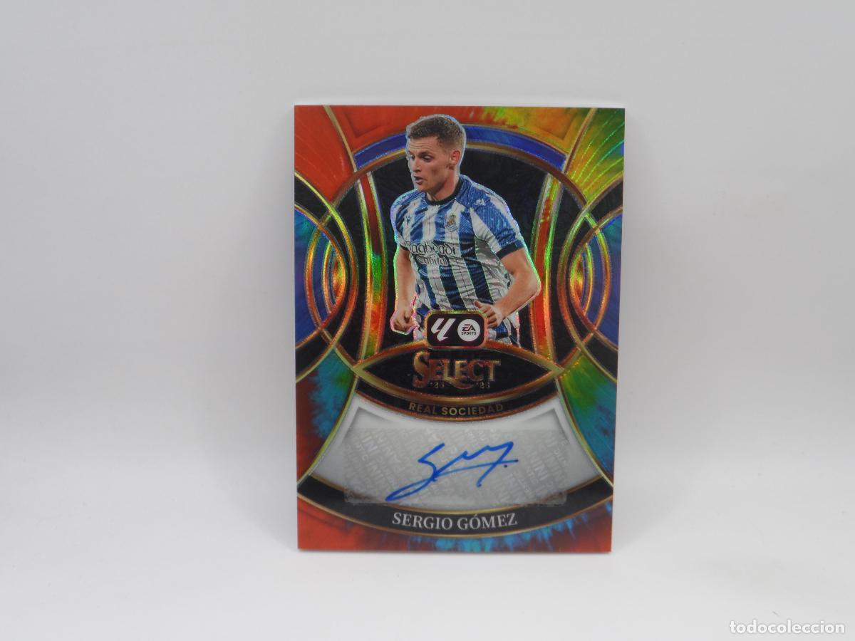 Cromos de f&uacute;tbol: AUTO SERGIO GOMEZ NUMERADA /25 REAL SOCIEDAD PANINI SELECT 2025 2026 25 26 PRIZM AUTOGRAFO