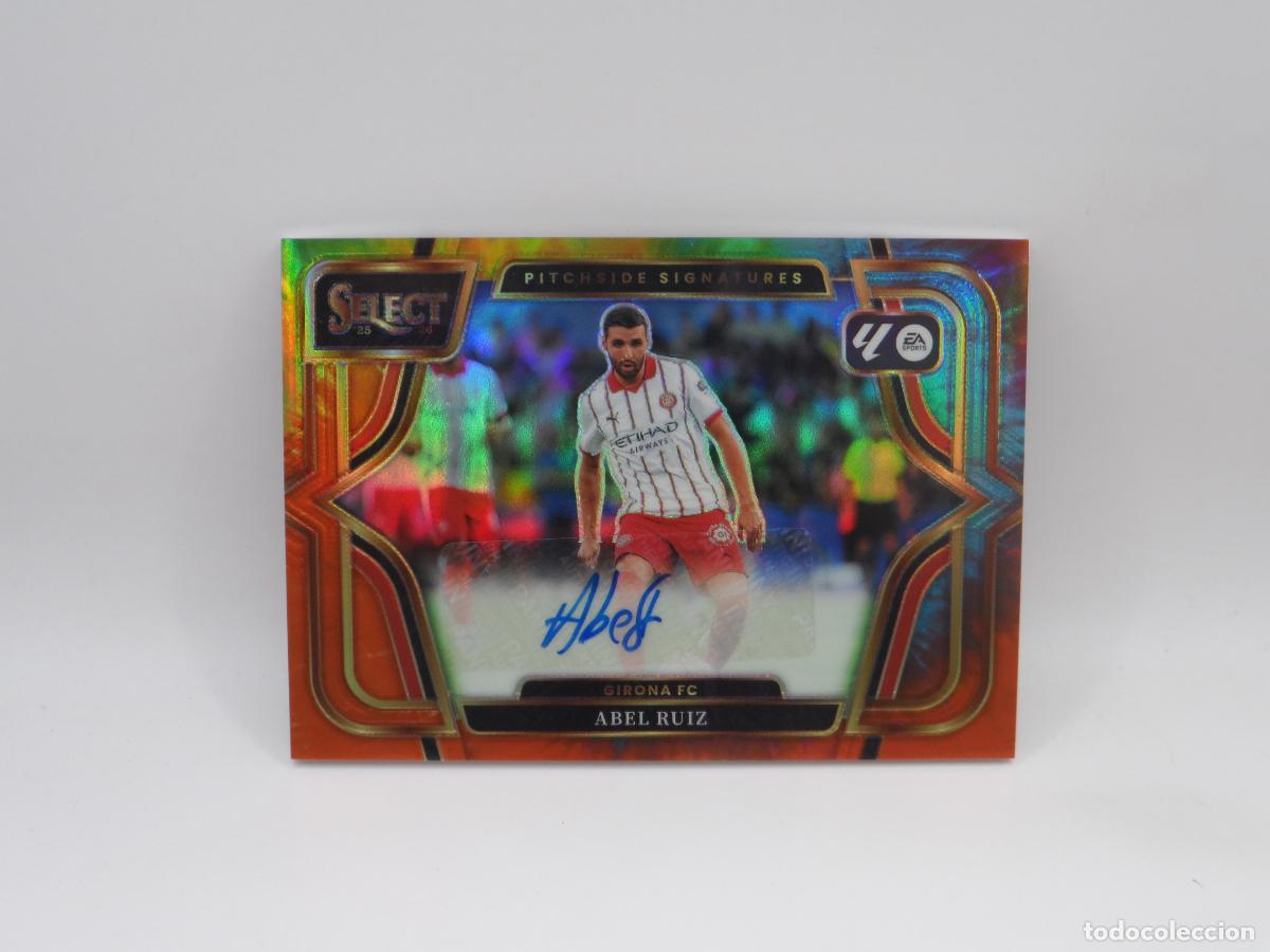 Cromos de f&uacute;tbol: AUTO ABEL RUIZ NUMERADA /25 GIRONA PANINI SELECT 2025 2026 25 26 PRIZM AUTOGRAFO