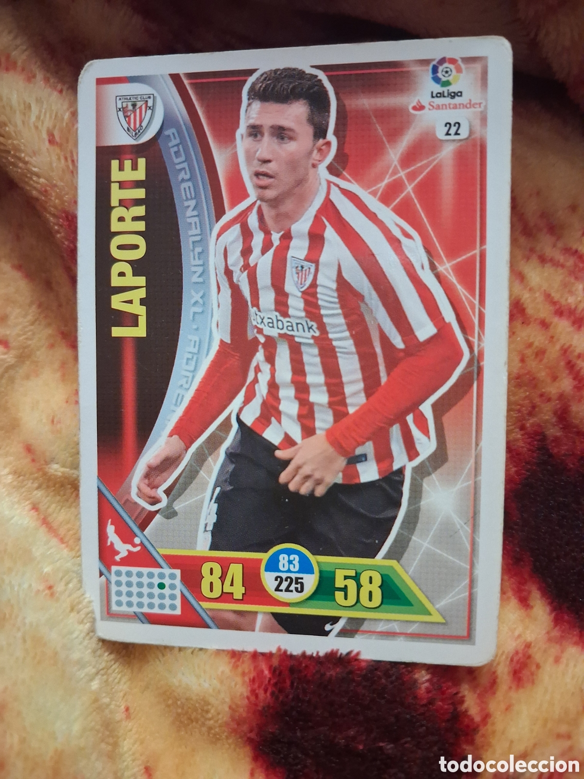 Cromos de f&uacute;tbol: 22 Laporte, Athletic Club de Bilbao, Adrenalyn XL 2016 2017 16 17