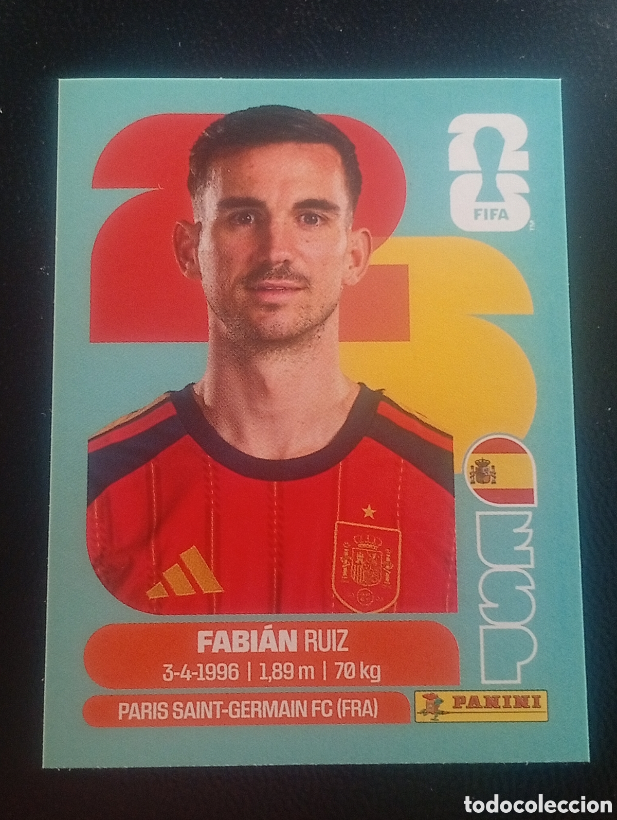 Cromos de f&uacute;tbol: ESP 12 FABI&Aacute;N RUIZ ESPA&Ntilde;A SPAIN SELECCI&Oacute;N FIFA WORLD CUP 2026 MUNDIAL CROMOS STICKERS PANINI ESP12