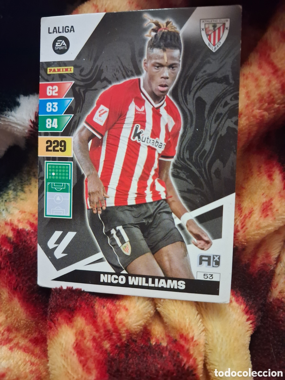 Cromos de f&uacute;tbol: 53 NICO WILLIAMS ATHLETIC CLUB ADRENALYN 2023 2024 PANINI 23 24