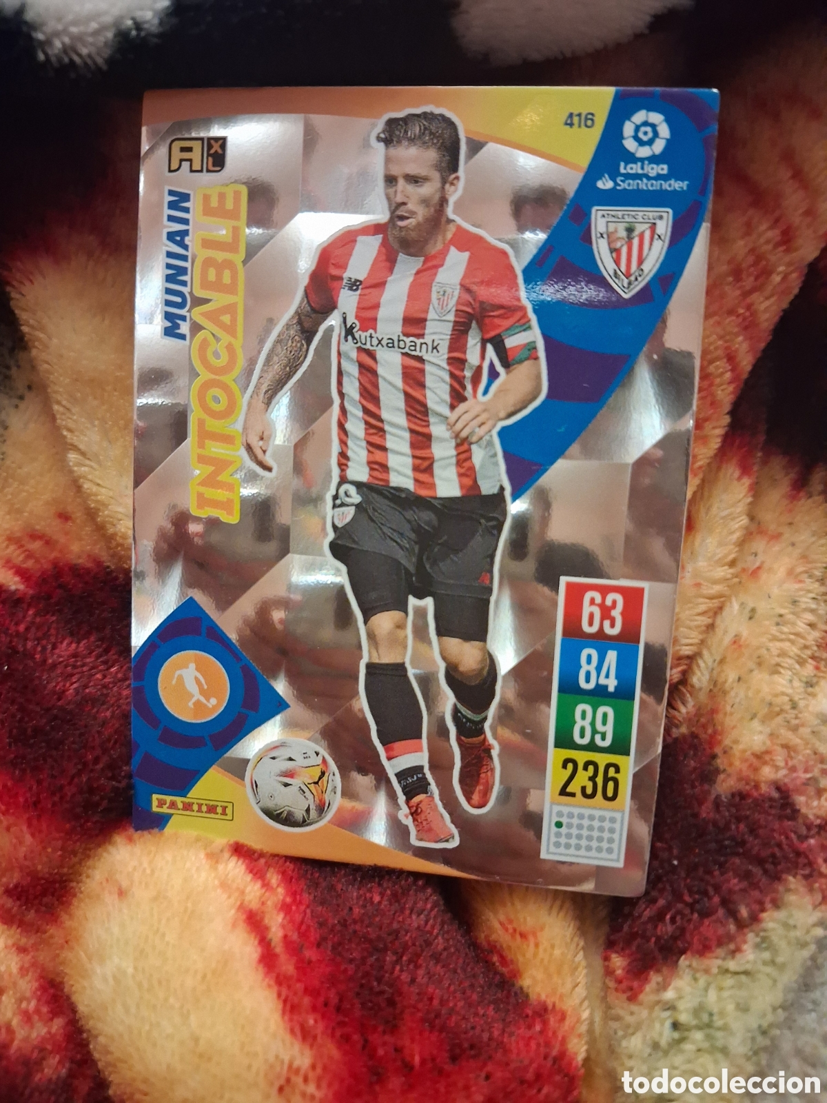 Cromos de f&uacute;tbol: MUNIAIN INTOCABLE N&ordm; 416 ATHLETIC ADRENALYN XL 2021 2022 21 22 LIGA SANTANDER TRADING CARD