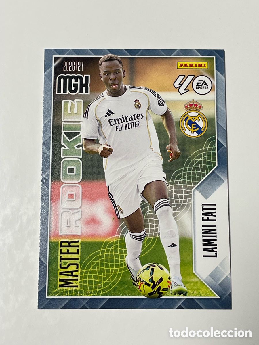 Cromos de f&uacute;tbol: Lamini Fati Real Madrid Panini Megacracks 26/27 Master Rookie #416