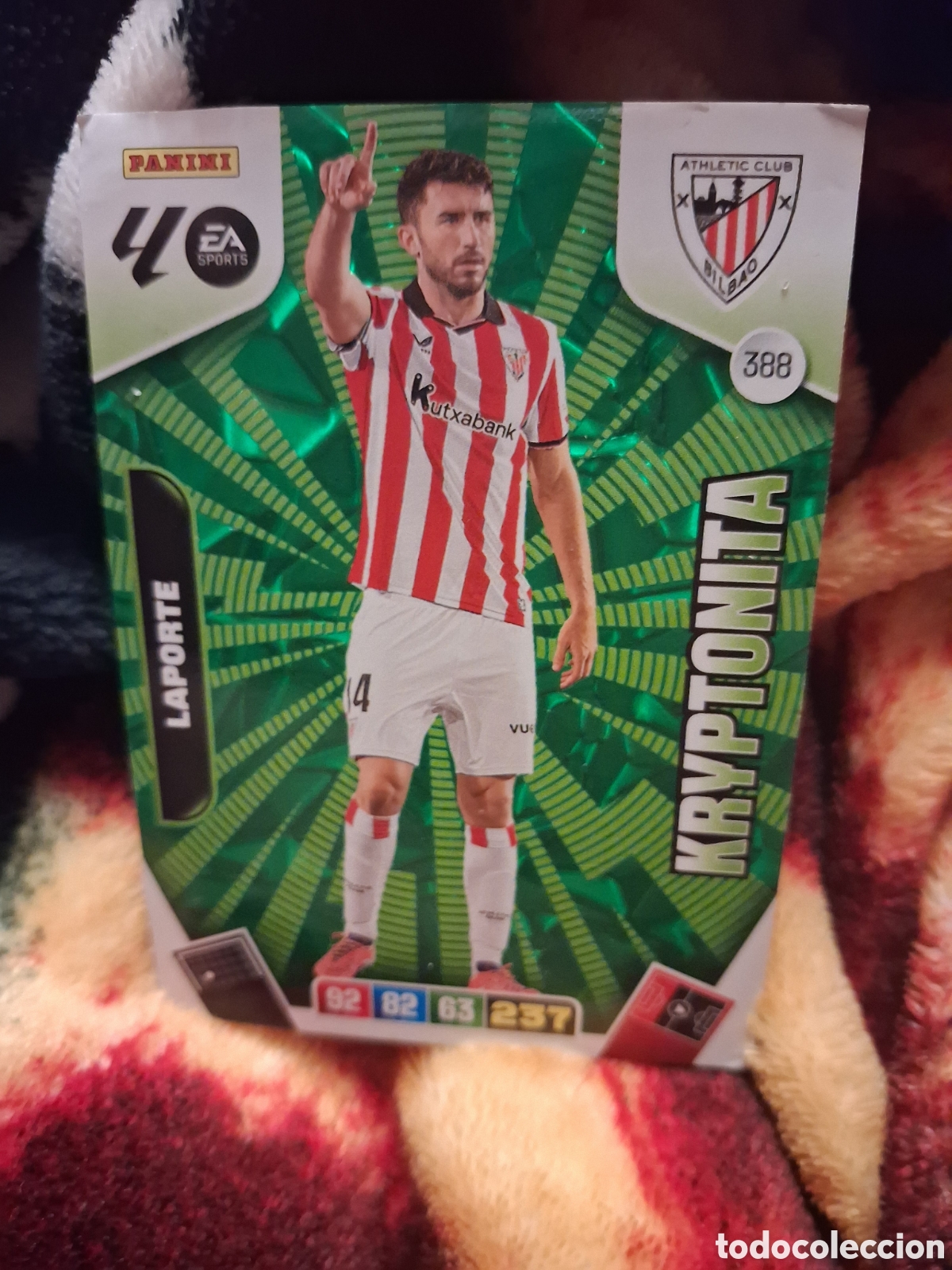 Cromos de f&uacute;tbol: ADRENALYN LA LIGA 25/26 CARD KRYPTONITA LAPORTE ATHLETIC CLUB # 388 PANINI