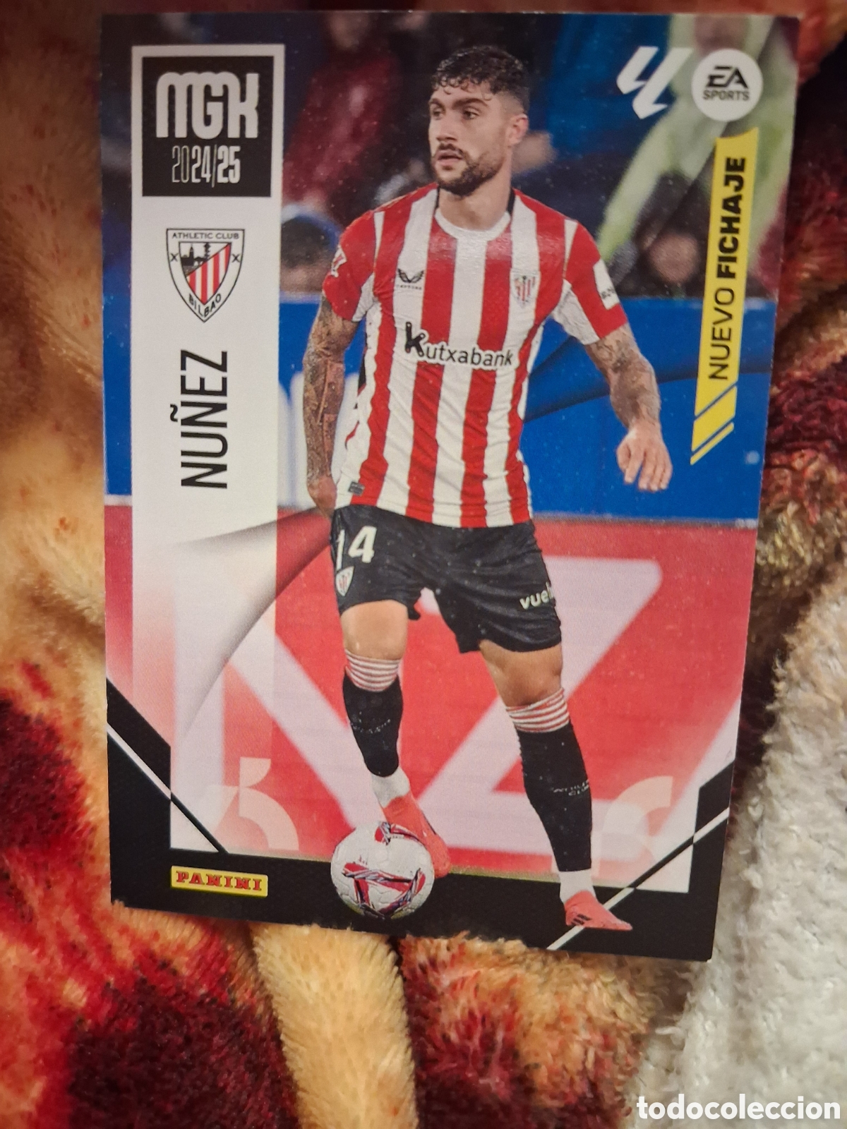 Cromos de f&uacute;tbol: NU&Ntilde;EZ ATHLETIC CLUB BILBAO NUEVO FICHAJE MGK N&ordm; 476 24 25 2024 2025 PANINI