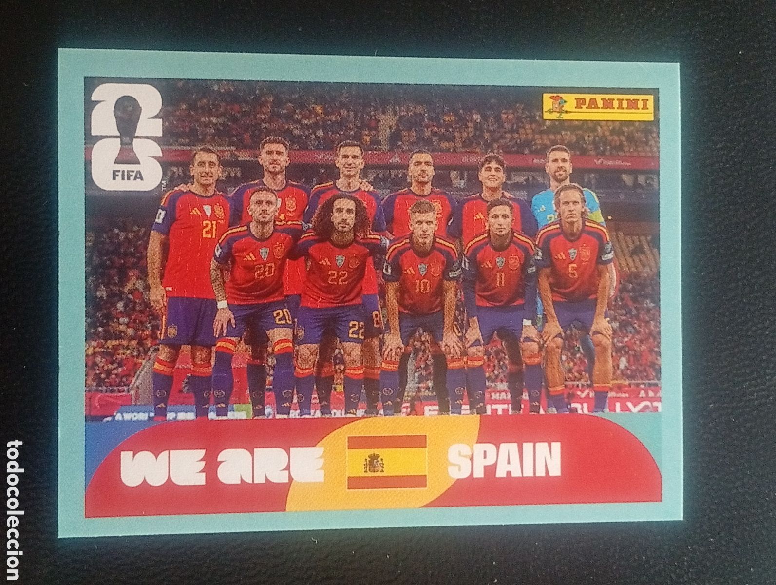 Cromos de f&uacute;tbol: ESP 13 equipo ESPA&Ntilde;A SPAIN SELECCI&Oacute;N FIFA WORLD CUP 2026 MUNDIAL CROMO STICKER PANINI ESP13