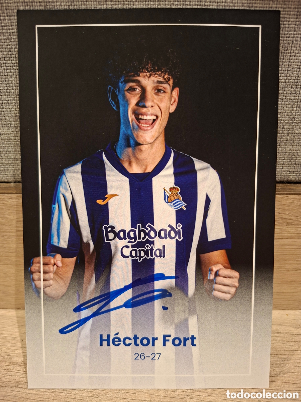 Cromos de f&uacute;tbol: Aut&oacute;grafo H&eacute;ctor Fort Real Sociedad