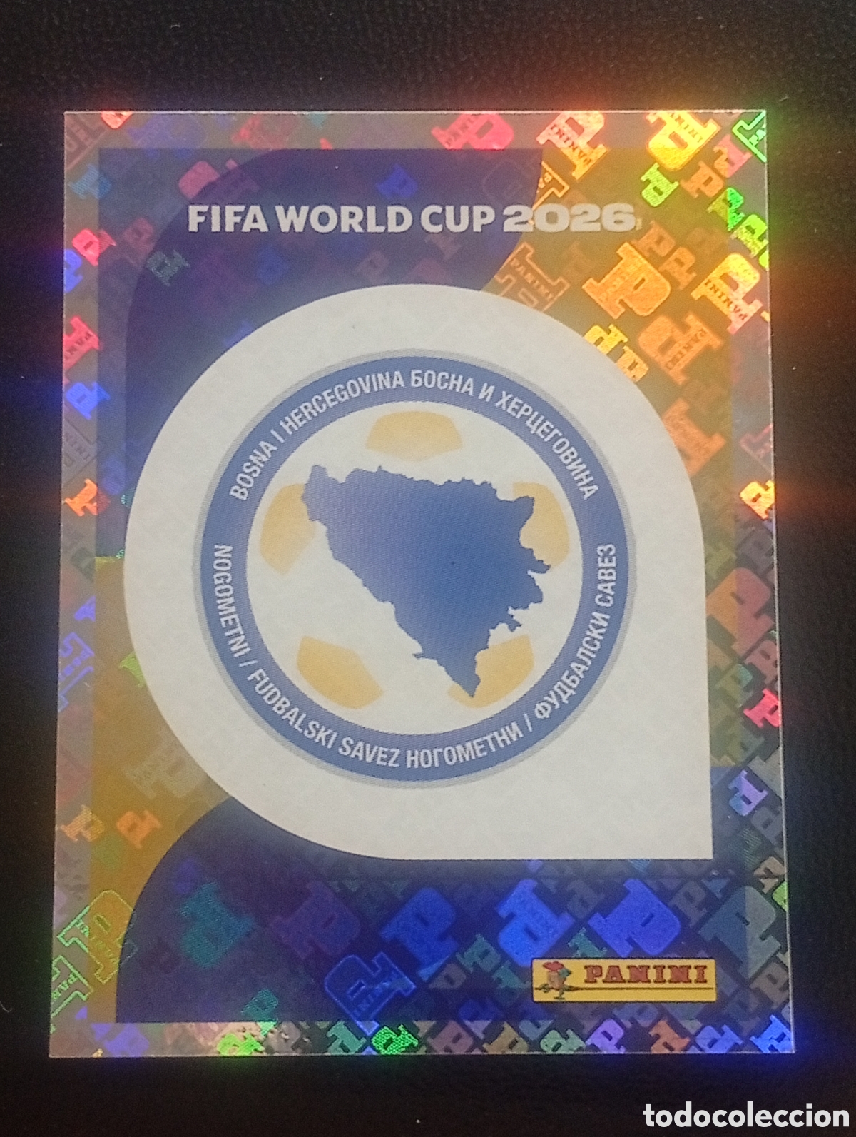 Cromos de f&uacute;tbol: BIH 1 escudo BOSNIA MUNDIAL F&Uacute;TBOL 2026 FIFA WORLD CUP PANINI CROMO STICKER BIH1