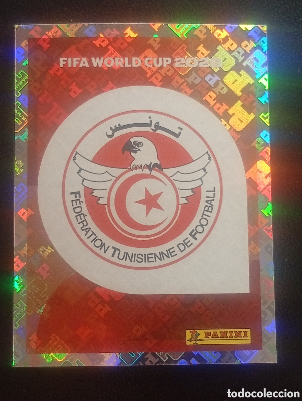 Cromos de f&uacute;tbol: TUN 1 escudo T&Uacute;NEZ MUNDIAL F&Uacute;TBOL 2026 FIFA WORLD CUP PANINI CROMO STICKER TUN1