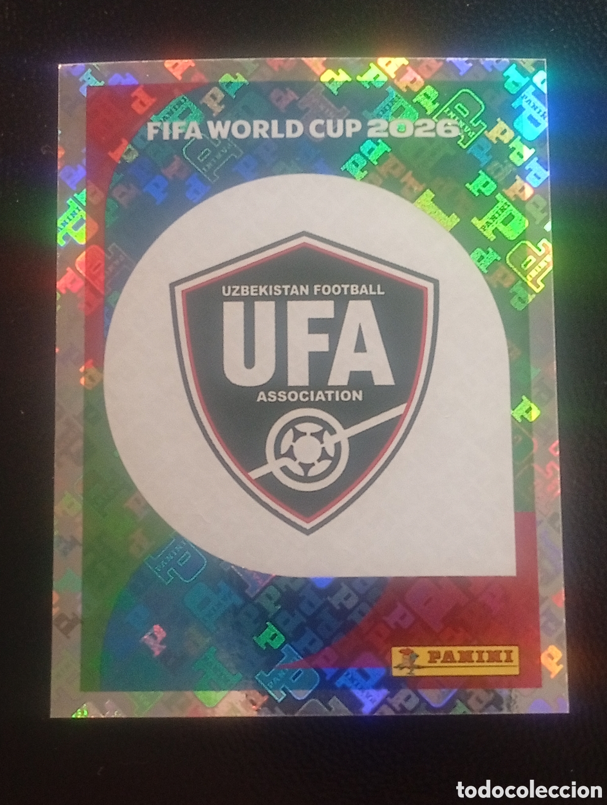 Cromos de f&uacute;tbol: UZB 1 escudo UFA UZBEKIST&Aacute;N MUNDIAL F&Uacute;TBOL 2026 FIFA WORLD CUP PANINI CROMO STICKER UZB1