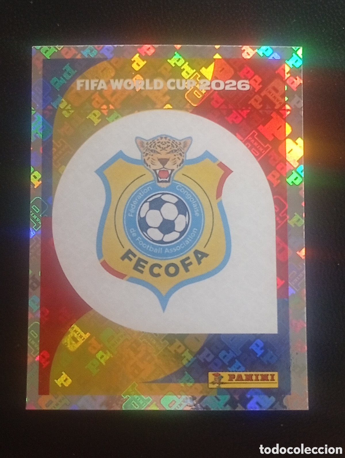 Cromos de f&uacute;tbol: COD 1 escudo CONGO MUNDIAL F&Uacute;TBOL 2026 FIFA WORLD CUP PANINI CROMO STICKER COD1