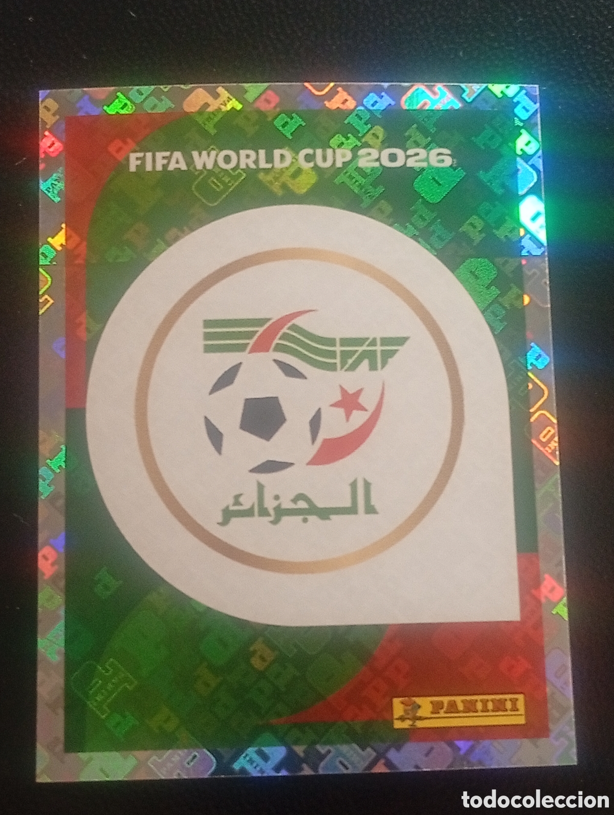 Cromos de f&uacute;tbol: ALG 1 escudo ALGERIA MUNDIAL F&Uacute;TBOL 2026 FIFA WORLD CUP PANINI CROMO STICKER ALG1