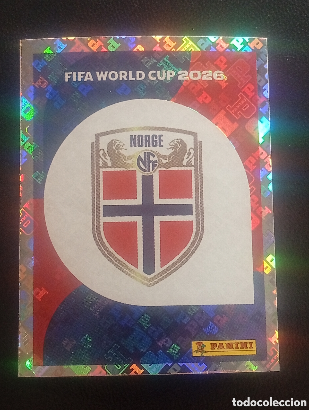 Cromos de f&uacute;tbol: NOR 1 escudo NORUEGA MUNDIAL F&Uacute;TBOL 2026 FIFA WORLD CUP PANINI CROMO STICKER NOR1
