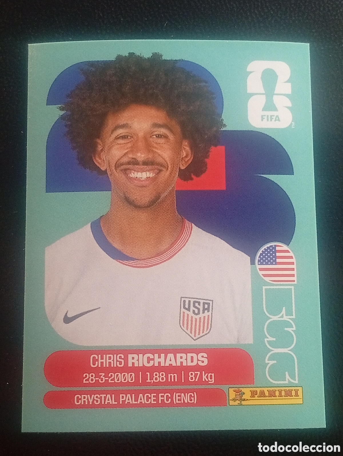 Cromos de f&uacute;tbol: USA 3 RICHARDS ESTADOS UNIDOS EEUU MUNDIAL F&Uacute;TBOL 2026 FIFA WORLD CUP PANINI CROMO STICKER USA3