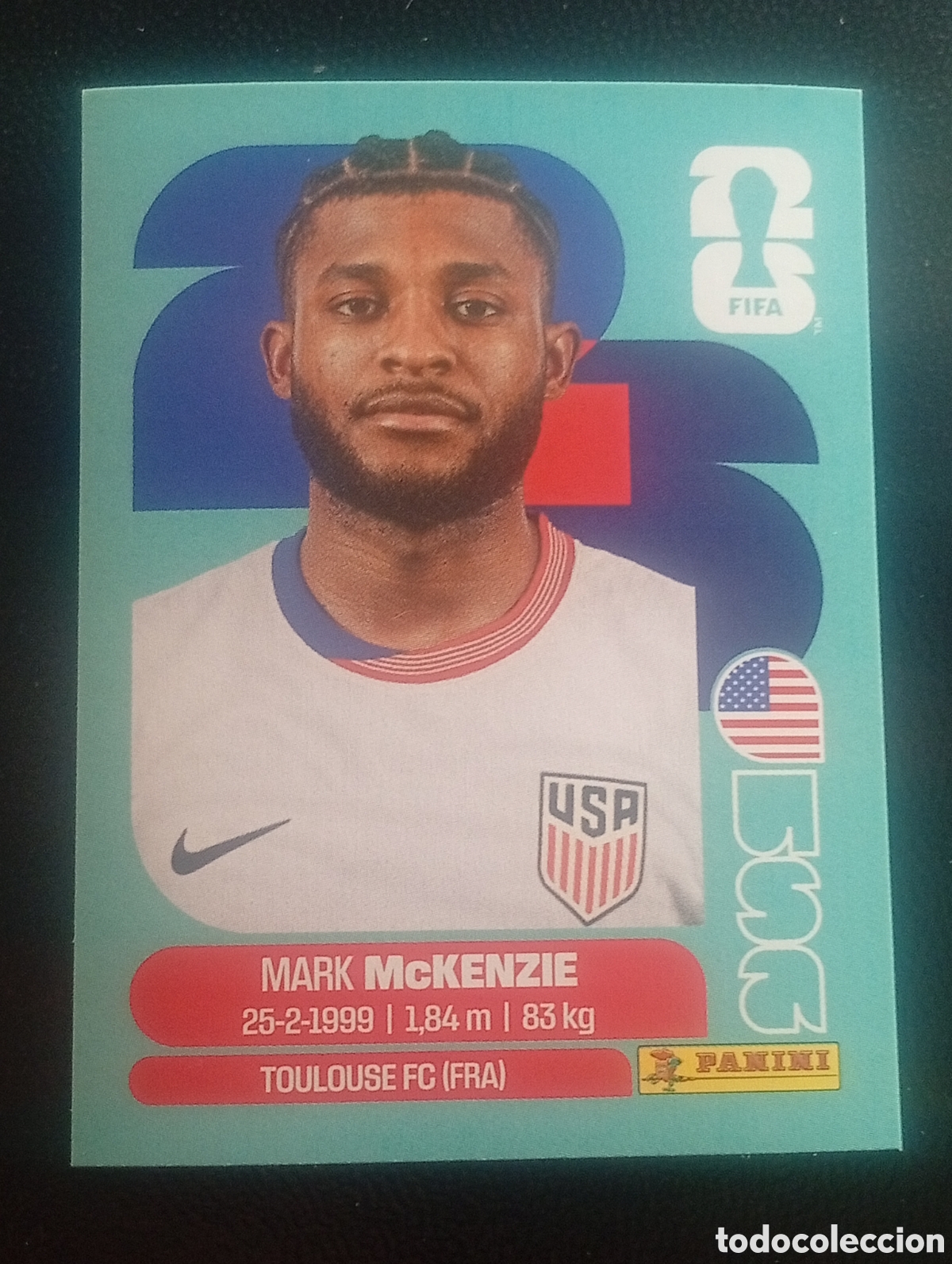 Cromos de f&uacute;tbol: USA 5 McKENZIE ESTADOS UNIDOS EEUU MUNDIAL F&Uacute;TBOL 2026 FIFA WORLD CUP PANINI CROMO STICKER USA5