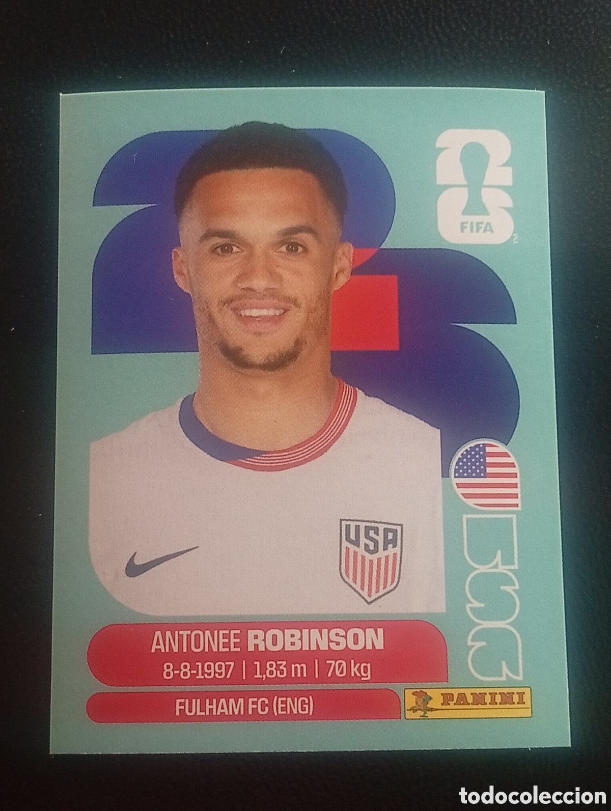 Cromos de f&uacute;tbol: USA 7 ROBINSON ESTADOS UNIDOS EEUU MUNDIAL F&Uacute;TBOL 2026 FIFA WORLD CUP PANINI CROMO STICKER USA7