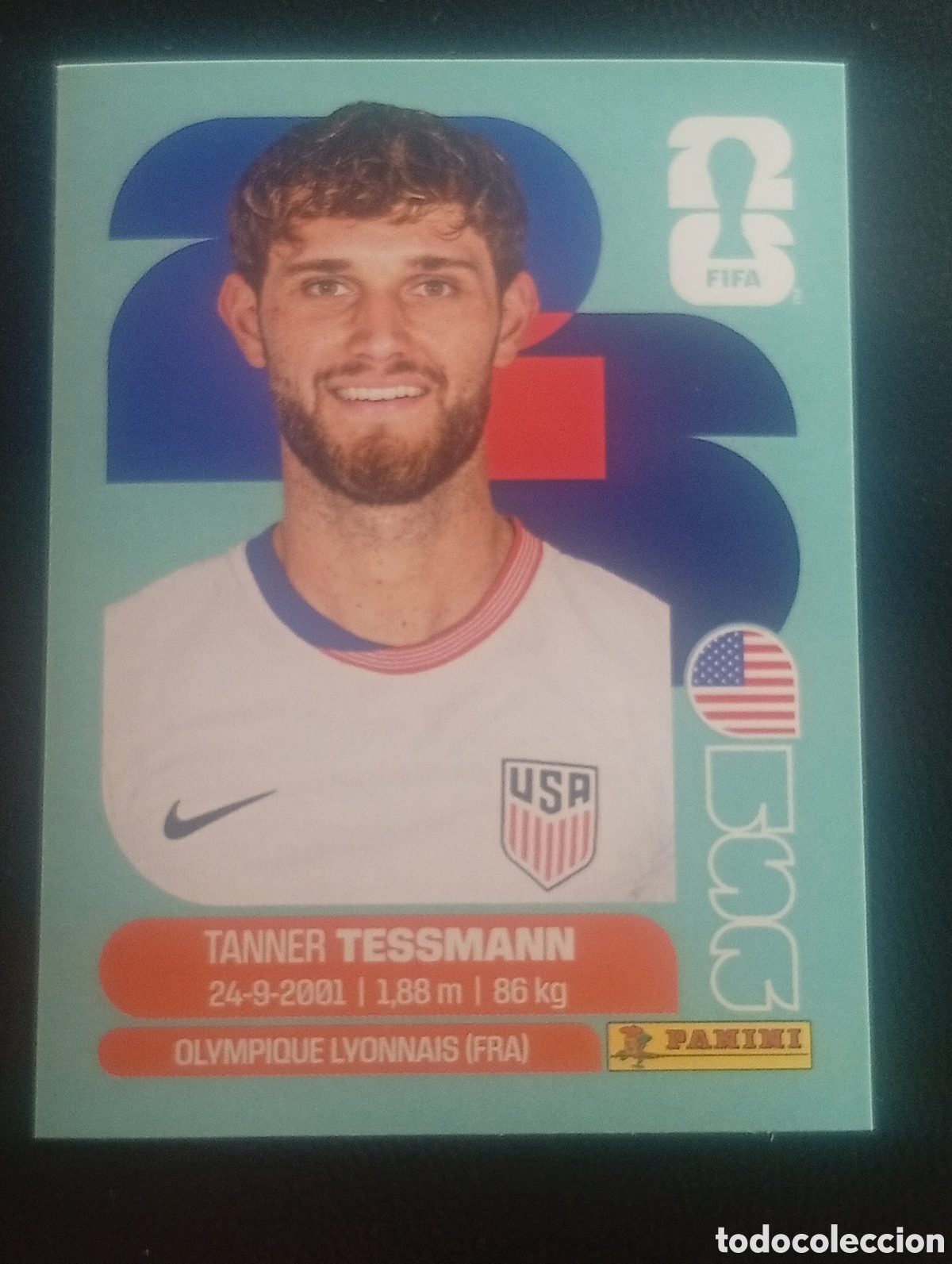 Cromos de f&uacute;tbol: USA 9 TESSMANN ESTADOS UNIDOS EEUU MUNDIAL F&Uacute;TBOL 2026 FIFA WORLD CUP PANINI CROMO STICKER USA9