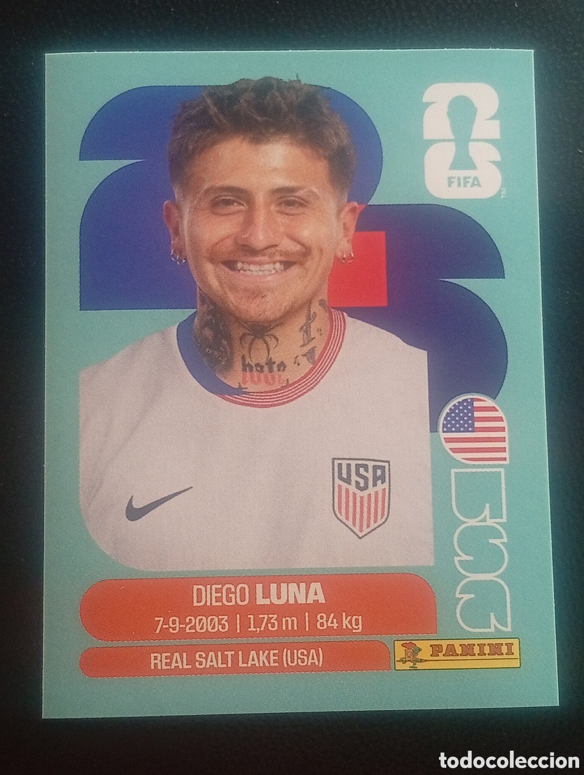 Cromos de f&uacute;tbol: USA 14 DIEGO LUNA ESTADOS UNIDOS EEUU MUNDIAL F&Uacute;TBOL 2026 FIFA WORLD CUP PANINI CROMO STICKER USA14