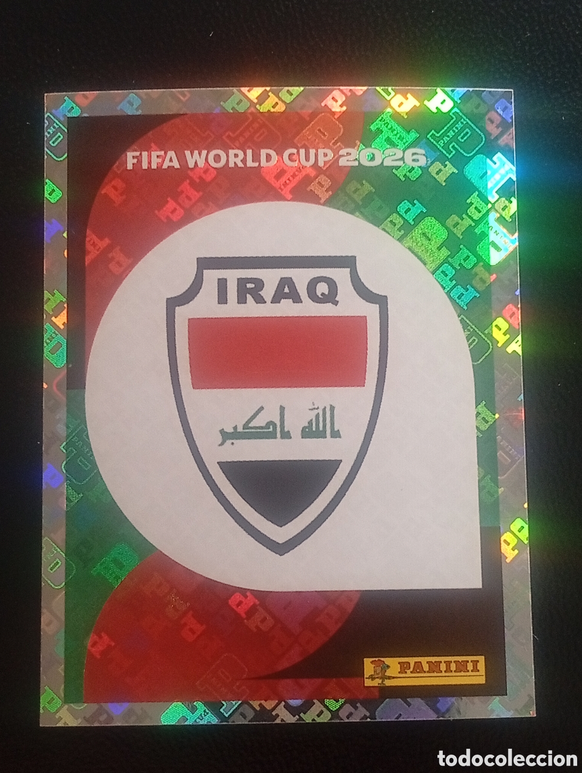 Cromos de f&uacute;tbol: IRQ 1 escudo IRAQ MUNDIAL F&Uacute;TBOL 2026 FIFA WORLD CUP PANINI CROMO STICKER IRQ1