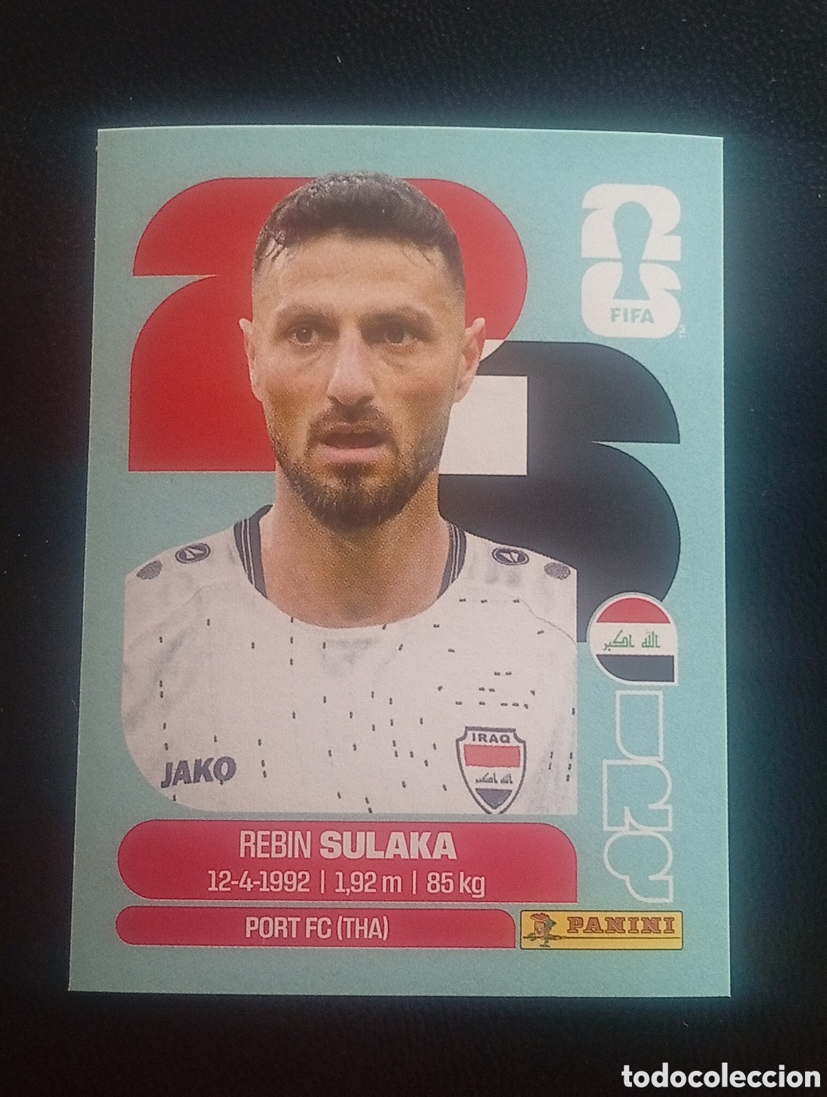 Cromos de f&uacute;tbol: IRQ 3 SULAKA IRAQ MUNDIAL F&Uacute;TBOL 2026 FIFA WORLD CUP PANINI CROMO STICKER IRQ3