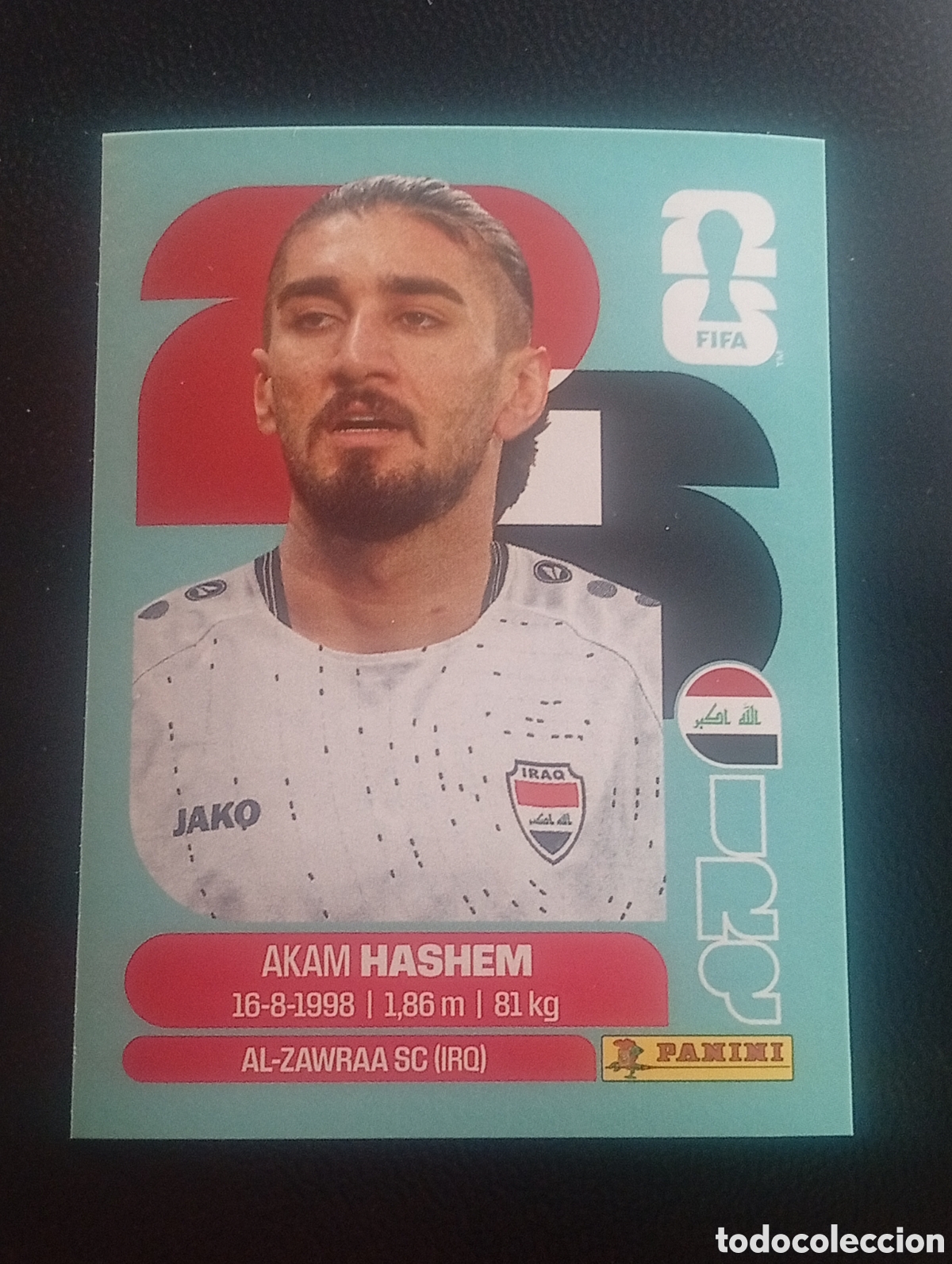 Cromos de f&uacute;tbol: IRQ 5 HASHEM IRAQ MUNDIAL F&Uacute;TBOL 2026 FIFA WORLD CUP PANINI CROMO STICKER IRQ5