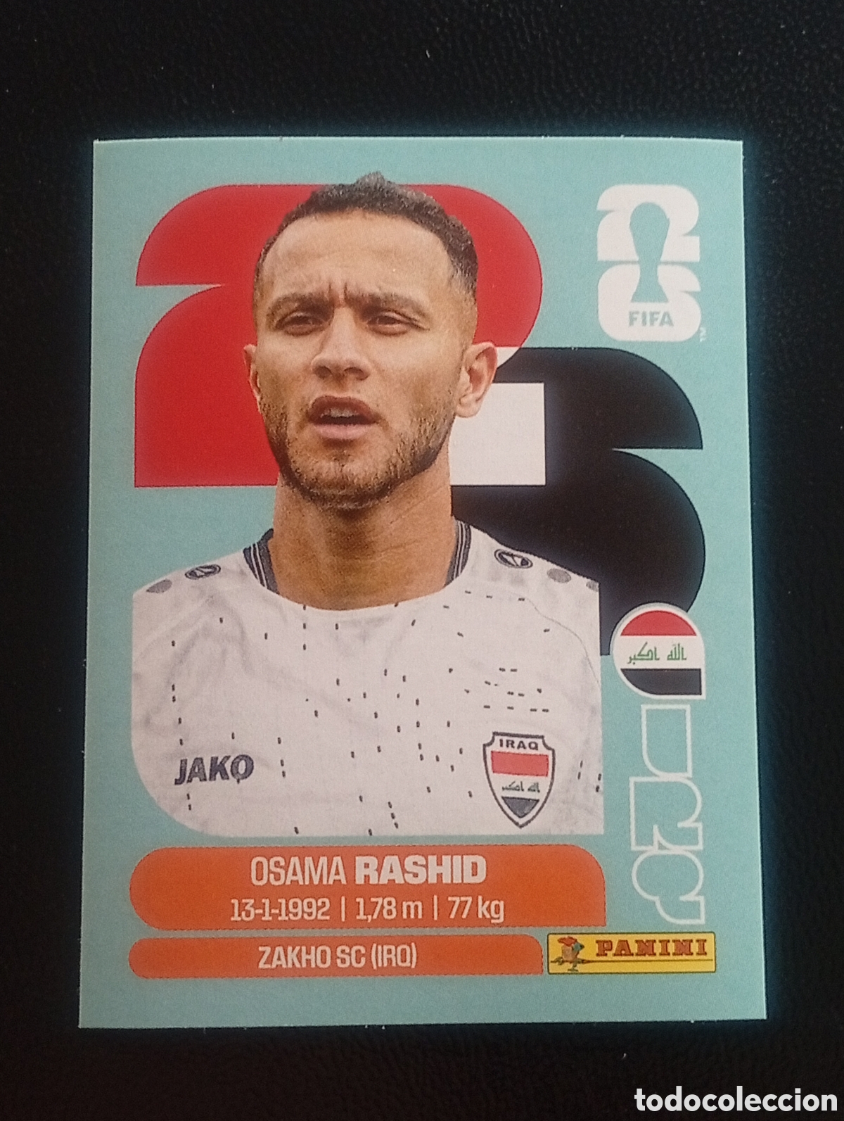 Cromos de f&uacute;tbol: IRQ 17 RASHID IRAQ MUNDIAL F&Uacute;TBOL 2026 FIFA WORLD CUP PANINI CROMO STICKER IRQ17