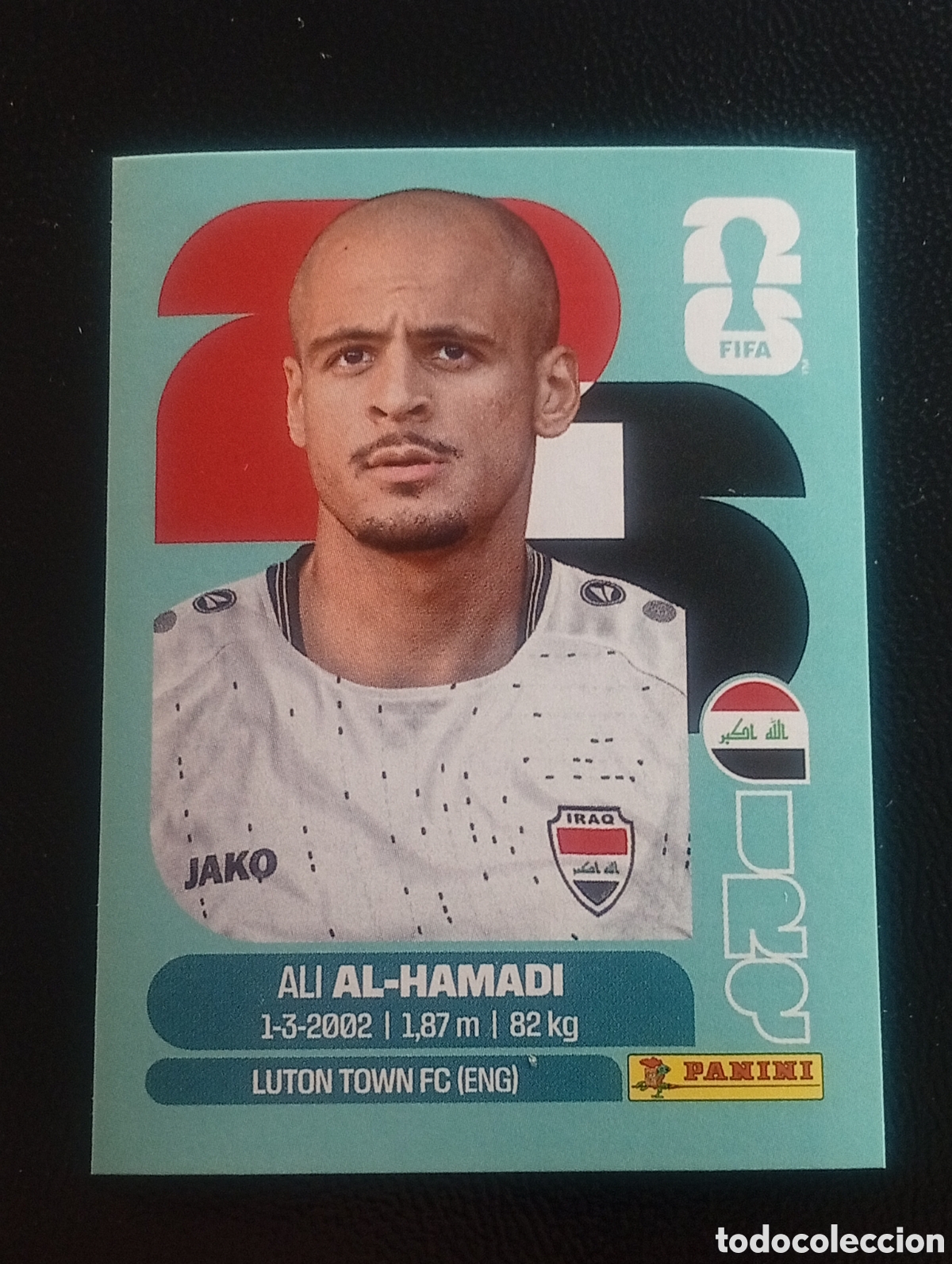 Cromos de f&uacute;tbol: IRQ 18 HAMADI IRAQ MUNDIAL F&Uacute;TBOL 2026 FIFA WORLD CUP PANINI CROMO STICKER IRQ18