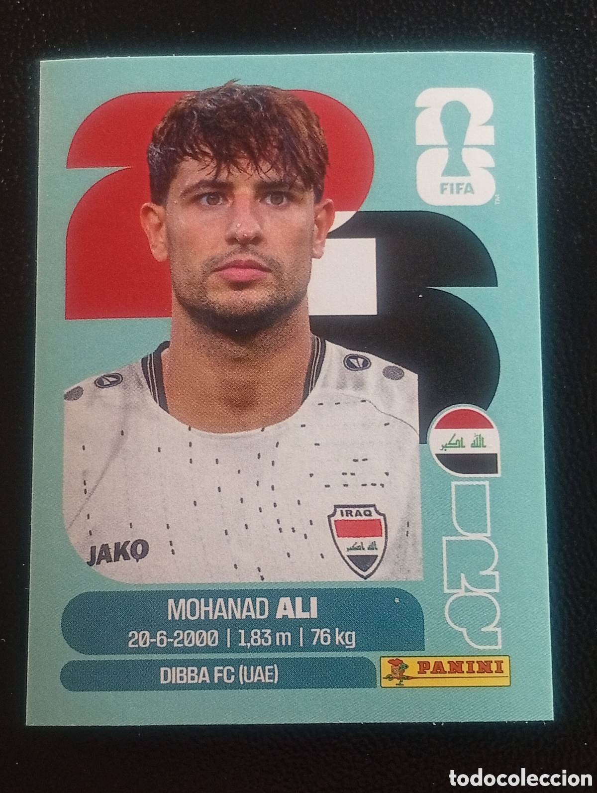 Cromos de f&uacute;tbol: IRQ 20 ALI IRAQ MUNDIAL F&Uacute;TBOL 2026 FIFA WORLD CUP PANINI CROMO STICKER IRQ20