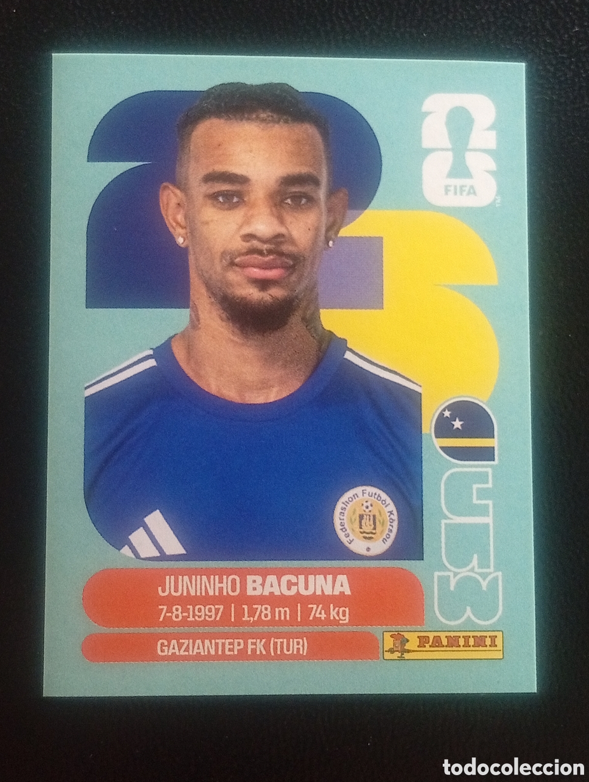 Cromos de f&uacute;tbol: CUW 11 BACUNA CURA&Ccedil;AO MUNDIAL F&Uacute;TBOL 2026 FIFA WORLD CUP PANINI CROMO STICKER CUW11