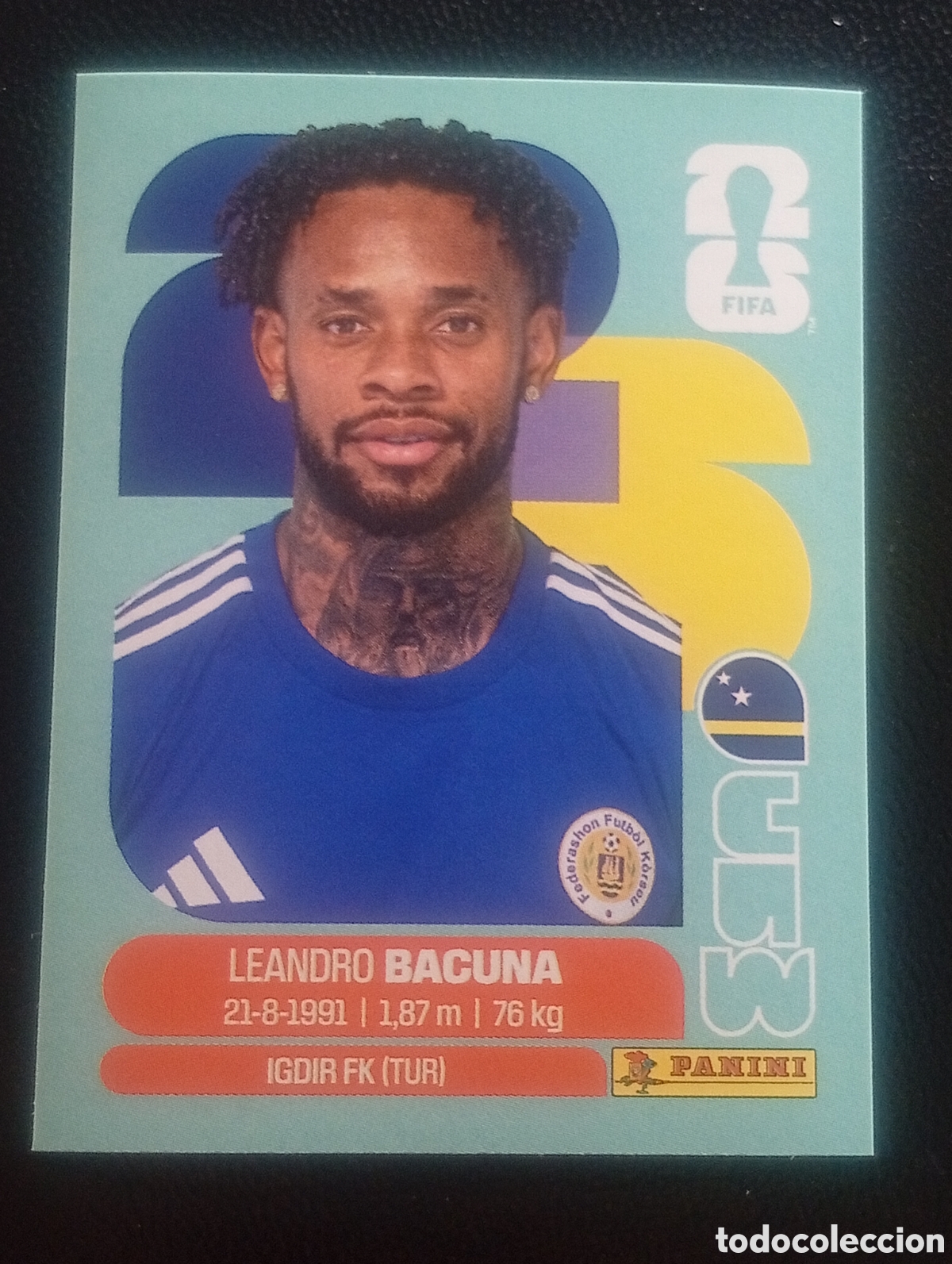 Cromos de f&uacute;tbol: CUW 12 BACUNA CURA&Ccedil;AO MUNDIAL F&Uacute;TBOL 2026 FIFA WORLD CUP PANINI CROMO STICKER CUW12