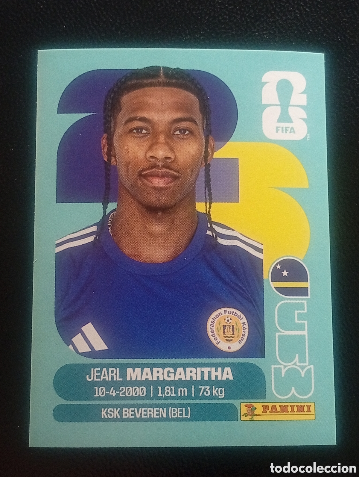 Cromos de f&uacute;tbol: CUW 16 MARGARITHA CURA&Ccedil;AO MUNDIAL F&Uacute;TBOL 2026 FIFA WORLD CUP PANINI CROMO STICKER CUW16