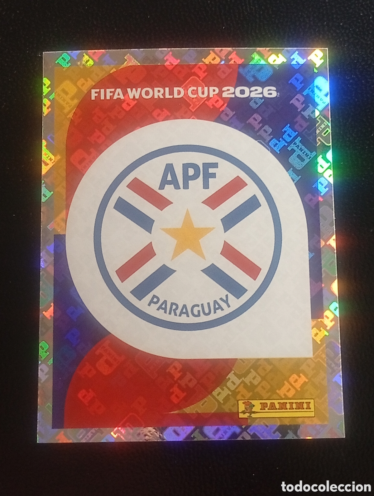 Cromos de f&uacute;tbol: PAR 1 escudo PARAGUAY MUNDIAL F&Uacute;TBOL 2026 FIFA WORLD CUP PANINI CROMO STICKER PAR1