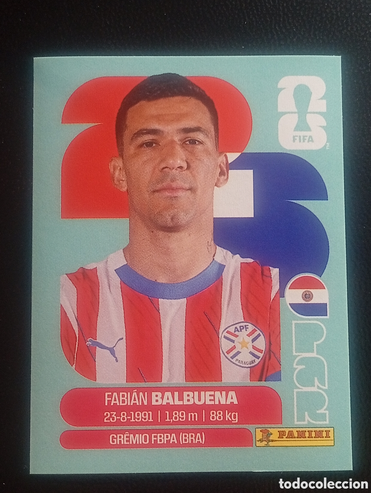 Cromos de f&uacute;tbol: PAR 5 BALBUENA PARAGUAY MUNDIAL F&Uacute;TBOL 2026 FIFA WORLD CUP PANINI CROMO STICKER PAR5