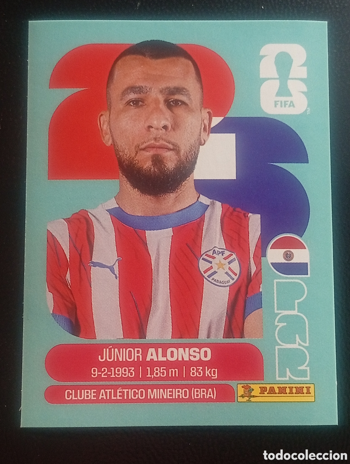 Cromos de f&uacute;tbol: PAR 8 ALONSO PARAGUAY MUNDIAL F&Uacute;TBOL 2026 FIFA WORLD CUP PANINI CROMO STICKER PAR8