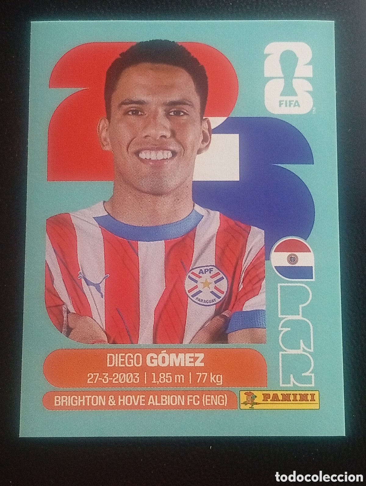 Cromos de f&uacute;tbol: PAR 10 G&Oacute;MEZ PARAGUAY MUNDIAL F&Uacute;TBOL 2026 FIFA WORLD CUP PANINI CROMO STICKER PAR10